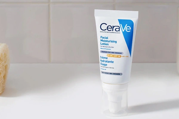 Matka aplikuje krem na delikatną skórę swojego dziecka